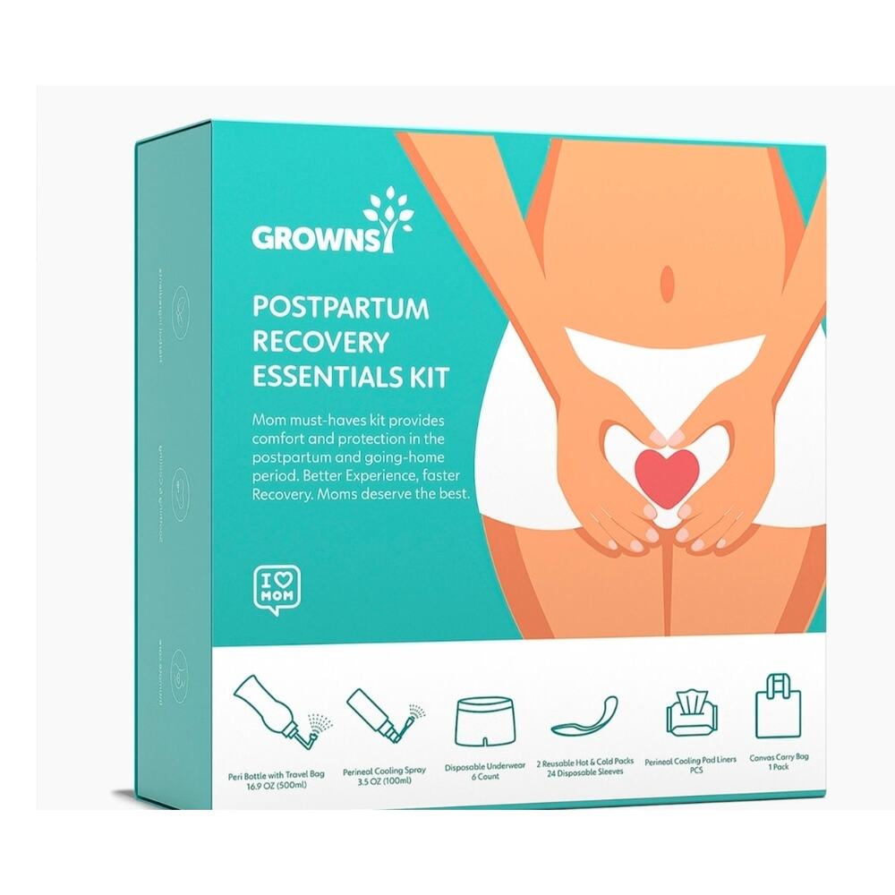 NIB Grownsy Postpartum Recovery Essentials Kit